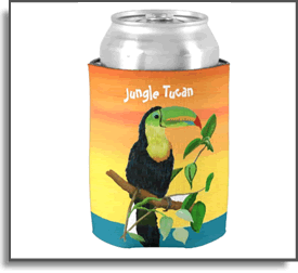 Drink Cooler Toucan Sunrise - Island Art by Yotigo